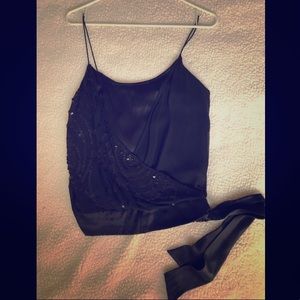 Black sequin shirt